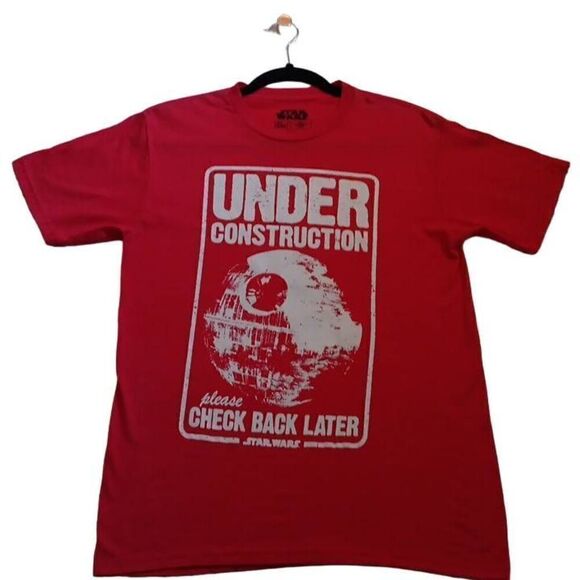 Star Wars Collectable Tshirt "Under construction, please check back later" Size - Picture 2 of 6